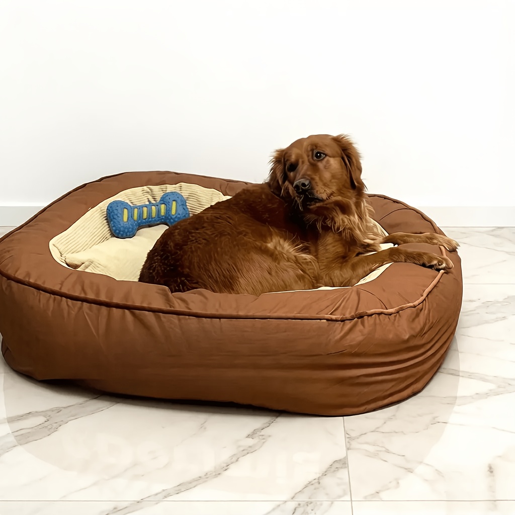 TEMU Extra Large Dog Chew Toy, Tpr Material, Random Color, Dog Toy, , Double-layer Design