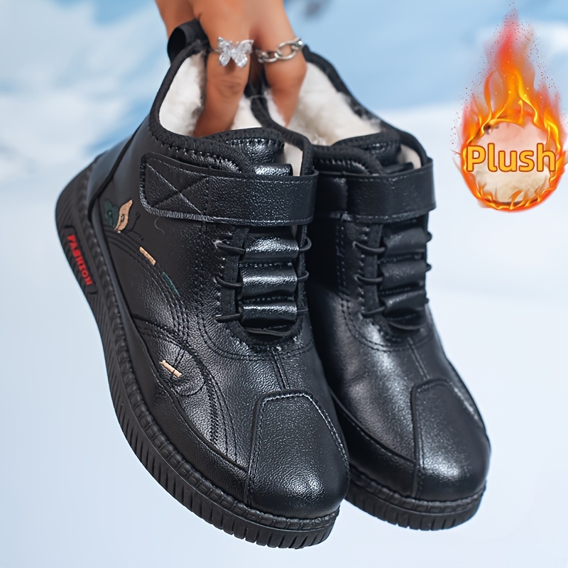 Image of Women's Winter Collection: Thickened -lined Warm Boots, Wear-resistant Casual Boots & High Quality Outdoor Sports Shoes -essentials For Daily Commuting, Women Shoes