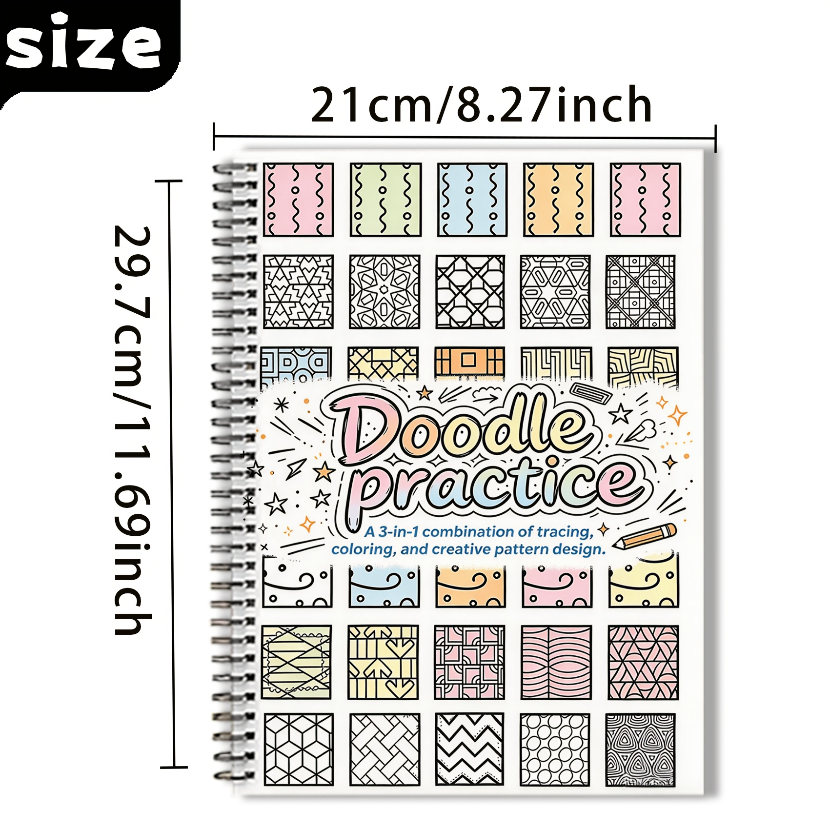 TEMU A Diverse And Mini -style Coloring Book Featuring An Of Intricate, Patterns Rich . Its Compact Format Makes It Ideal For Practicing Coloring