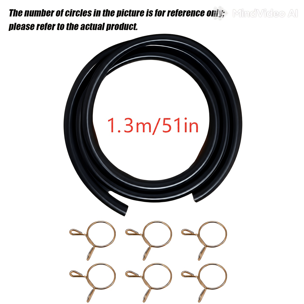 TEMU 1. Off-road Motorcycle Fuel Hose - Reinforced Bend-resistant Design, Durable, For Carburetor To Supply, Universal Fuel Hose, High-quality