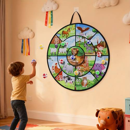 73 5cm 28 93inch childrens boomerang board indoor outdoor party game toy with 12 or 18 balls the gift or christmas halloween gift balls colored