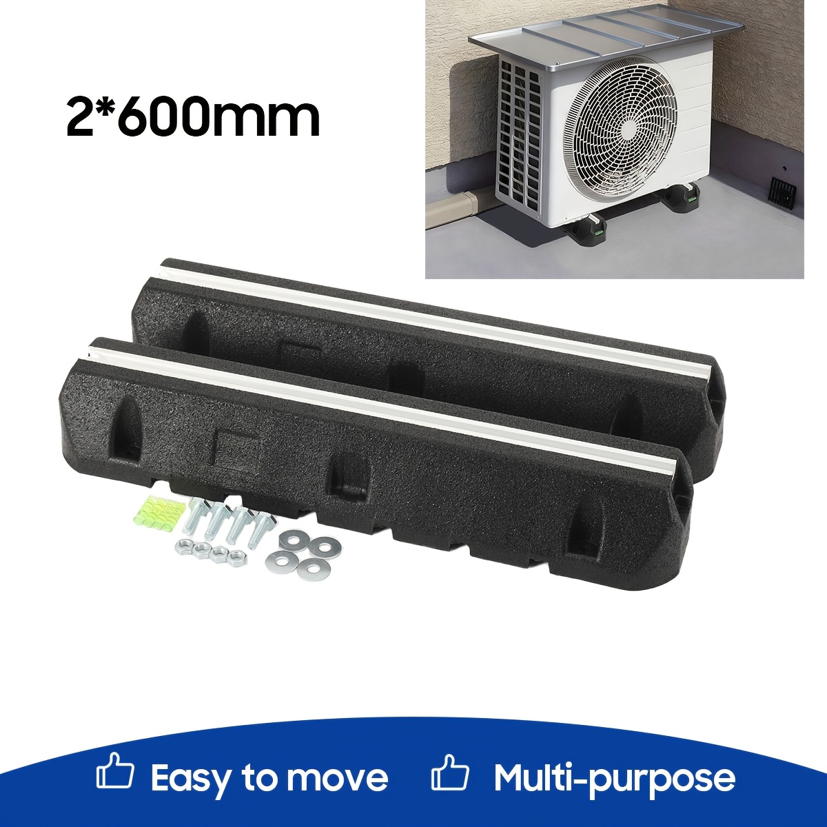 Cold Floor Console Base For Air Conditioning And , Rubber Anti-vibration Feet