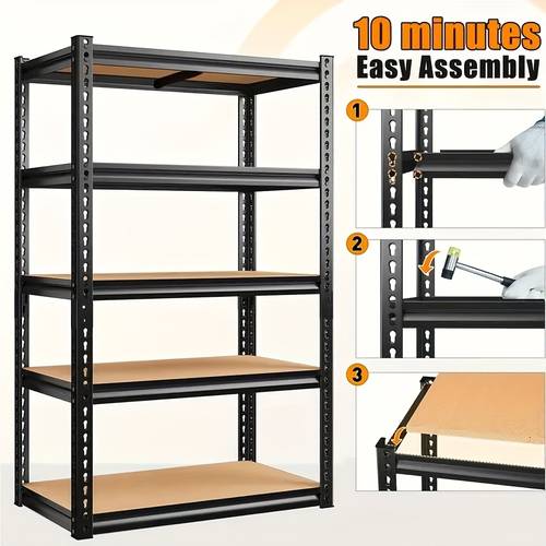 500 lbs 2000 lbs kitchen shelves utility storage racks heavy duty 3 5 tier metal shelving units 29 5 h x 15 7 w x 15 7 d 60 h x 28 w x 12 d adjustable basement garage utility rack kitchen fixed storage rack
