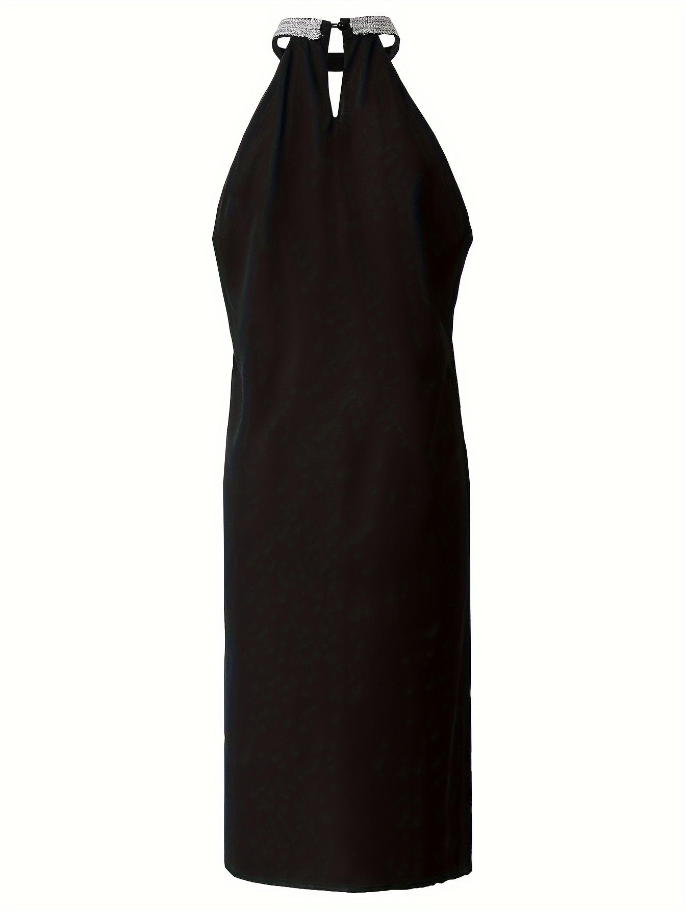 womens summer dress halter neck sleeveless mini dress - Temu Oman