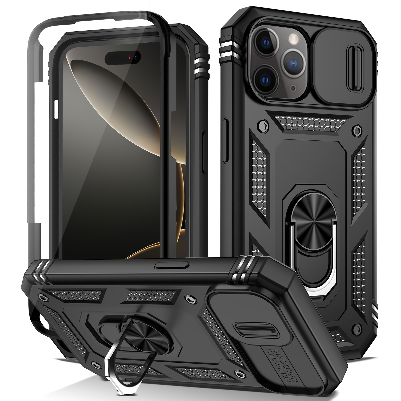 E-shop Handyhülle: für iPhone 17 16 15 14 13 12 11 Pro Max 14 15 16Plus 13mini XSMax XR X XS 7 8Plus SE2020 SE2022 Stoßfeste Panzerung 360° Drehbarer