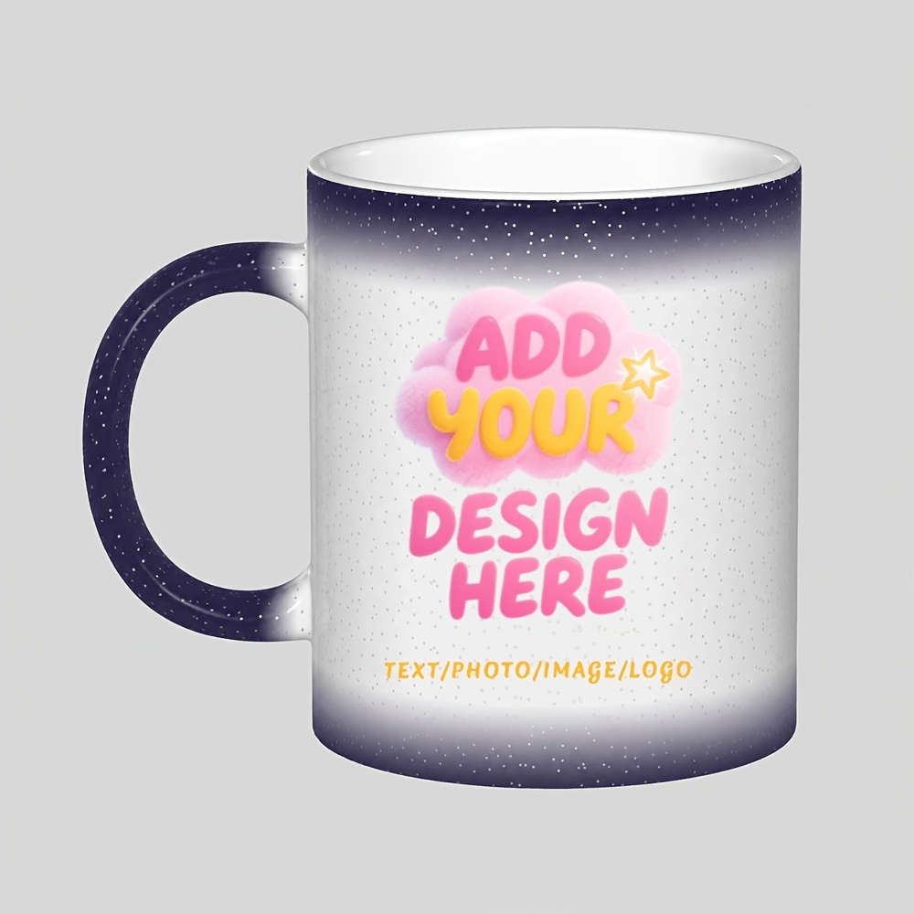 TEMU Custom Color Changing Mug With Funny Office Image, Heat-sensitive Coffee Cup Featuring A Surprise Reveal Theme, Personalized Gift For Coworkers