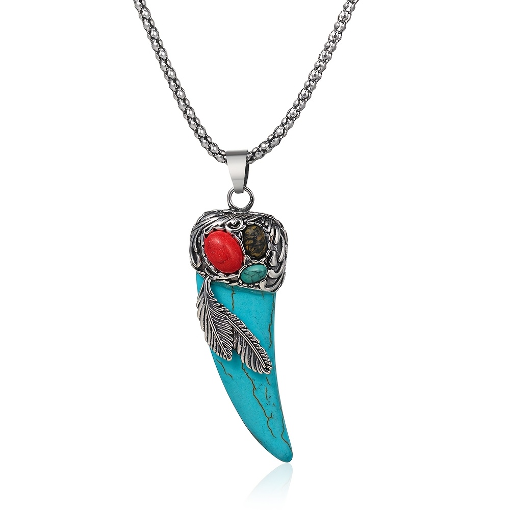 TEMU A Crescent-shaped Bohemian Men's Fashion Pendant Featuring A Unique And Classic - For A Boyfriend On Valentine's Day Or For A Father On Father's