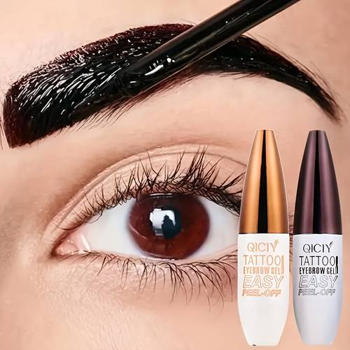 1pc tear off eyebrow tattoo eyebrow gel waterproof long lasting eyebrow cream rendering natural tint sleek suitable for all eyebrow types for makeup friendly for makeup beginner