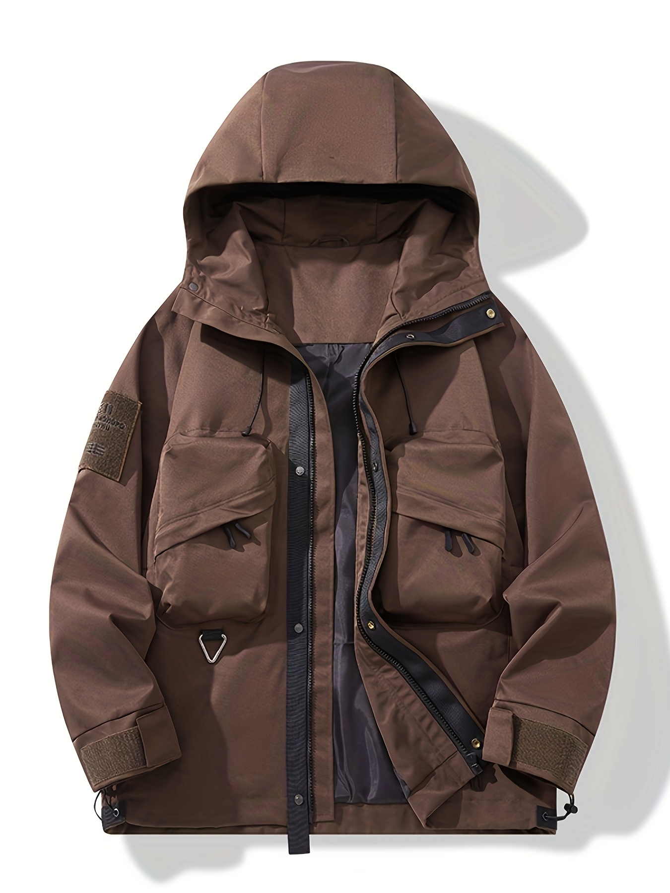 【dapper's】Half Zip Hooded Parka WATER REPELLENT PARKA - Khaki | ZARA United States