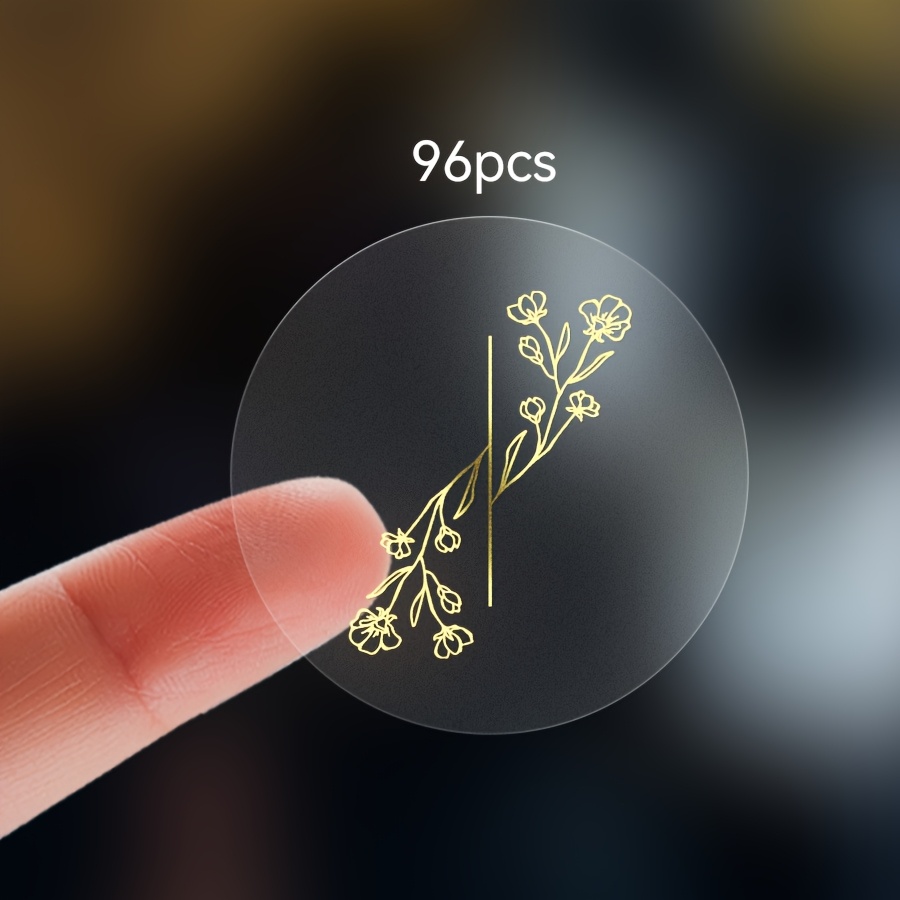 Image of Custom High Quality Transparent Stickers - Elegant Round Adhesive Labels For Wedding Invitations, Birthday Party Favors, Engagement Events, And Special Occasion Gift Wrapping