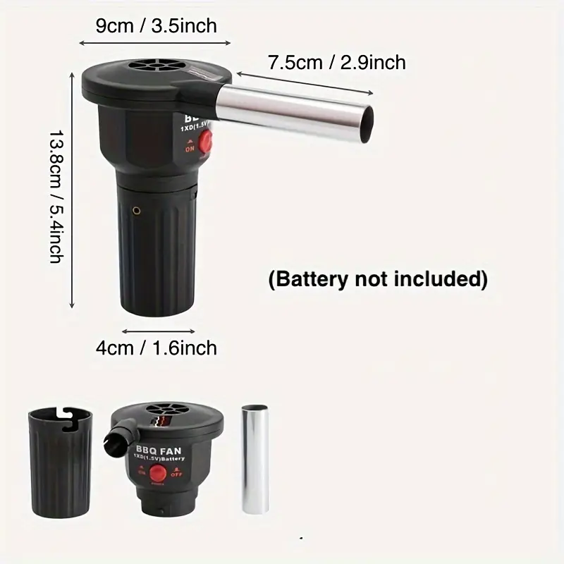 Portable Battery Powered BBQ Fan Air Blower for Outdoor Camping Picnic Charcoal Grill Barbecue Portable Battery Powered BBQ Fan Air Blower for Outdoor Camping Picnic Charcoal Grill Barbecue