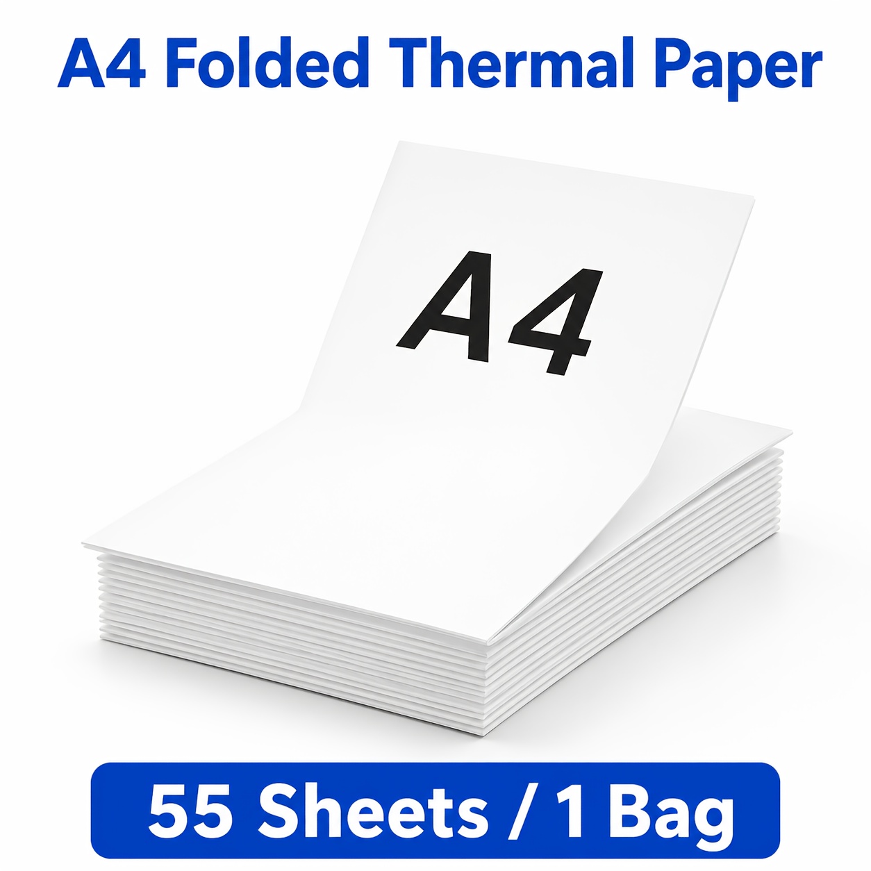 TEMU A4 Thermal Printer Paper Refill, 55/110/230 Sheets Portable Printer Paper For School, Office, Travel, And Study