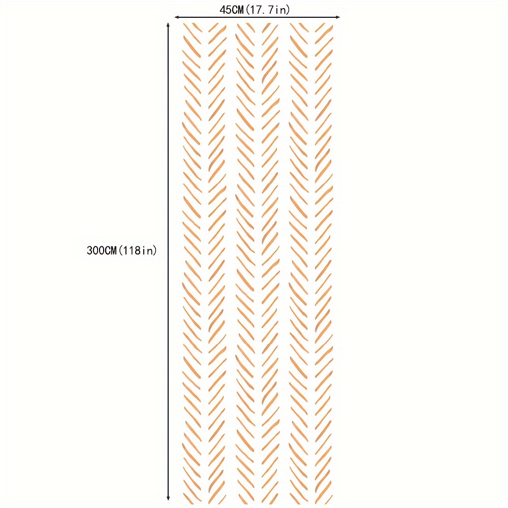 Image of 1 Roll, , Modern Herringbone Stripe Wallpaper, Stripe Self Adhesive Wallpaper, Modern Peel And Stick Wallpaper, Removable Wallpaper, Contact Paper For Cabinet Kitchen Bathroom Bedroom