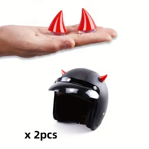 goat horns for motorcycle helmets Helmet Flair Wearable goat horn football helmet Helmet Flair | Large Red