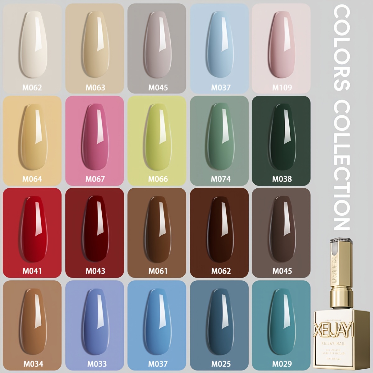 Image of Spring Nail 2025 Nails 20 Colors Set 15ml Sky Yellow Popular Nail Polish Semi-permanent Nail Polish Led Nail Salon Nail Salon Gel