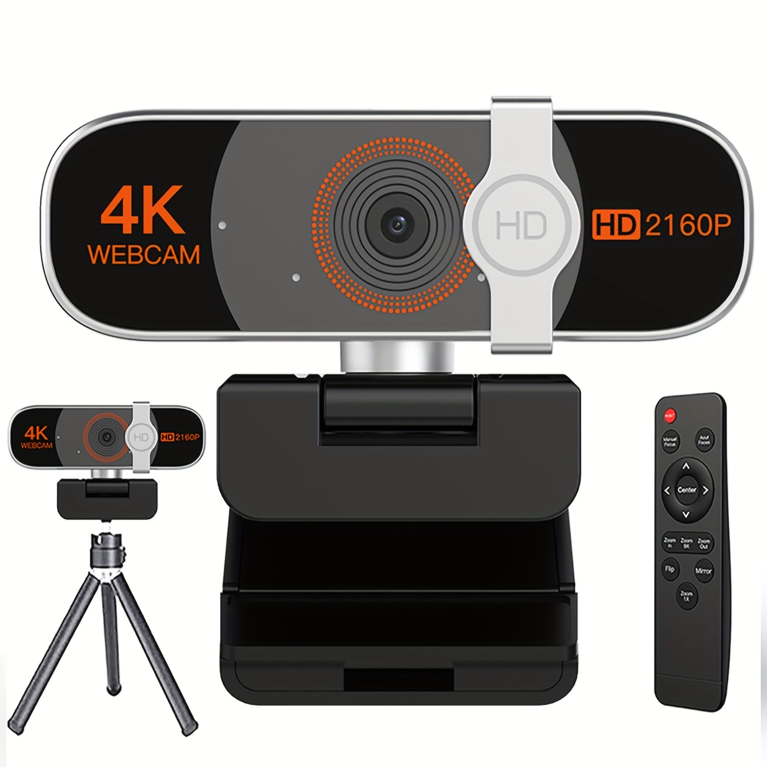 cámara web 4k pc zoom automático control remoto cubierta Temu Mexico