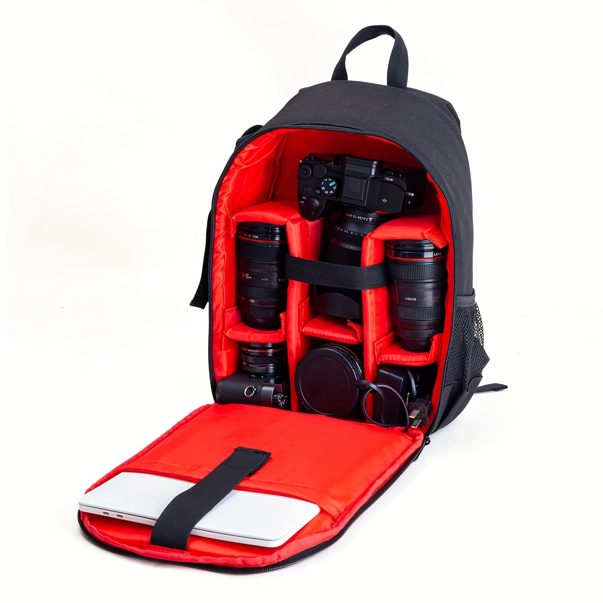TEMU Mochila Profesional Antigolpes Multifunción Portátil para Cámaras Sin Espejo con Bolsa Interior Extraíble y Compatible con Laptop