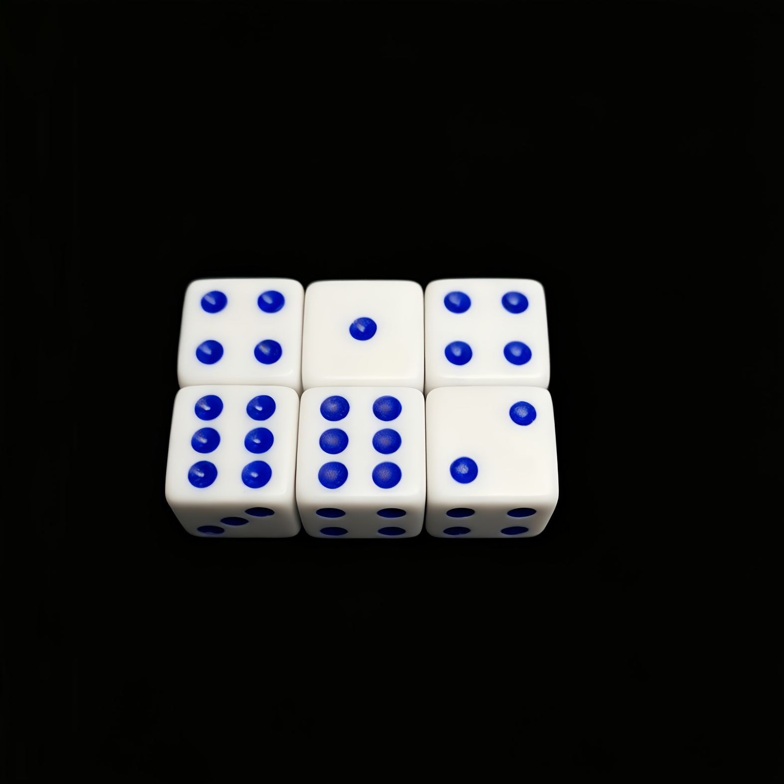 24pcs Standard White Acrylic Polyhedral Dice Set