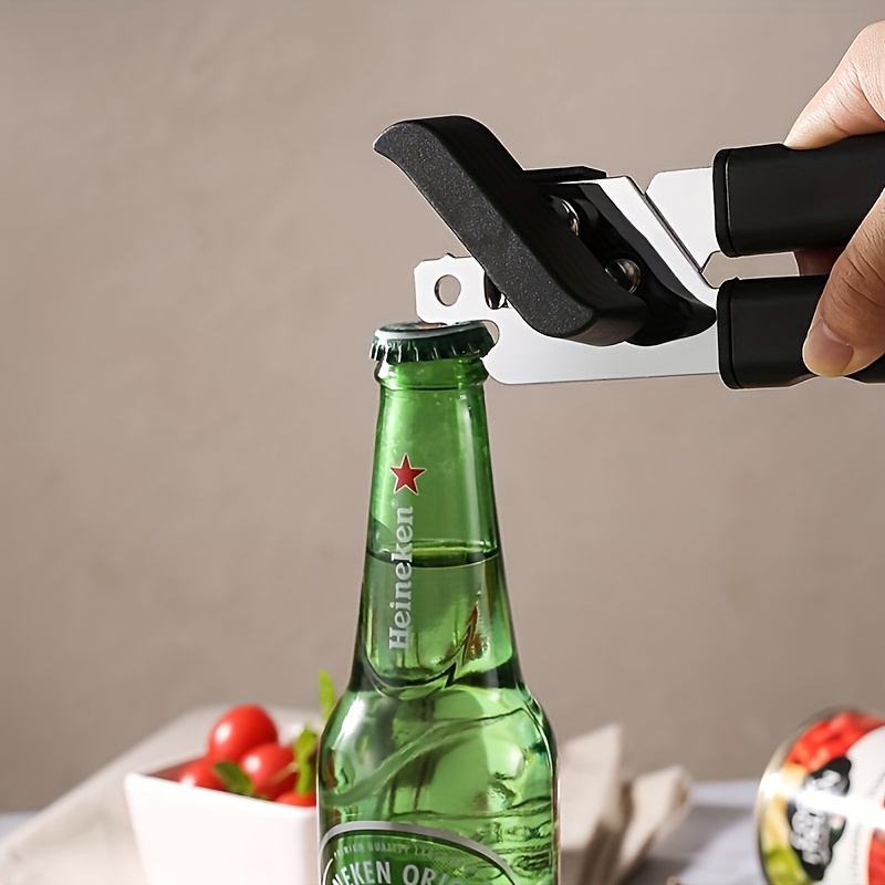 1pc 3 in 1 heavy duty can opener multi functional bottle opener   can openers for adults and seniors manual multi functional can opener suitable for home kitchen restaurant party kitchenware christmas party new year and spring Product details 3