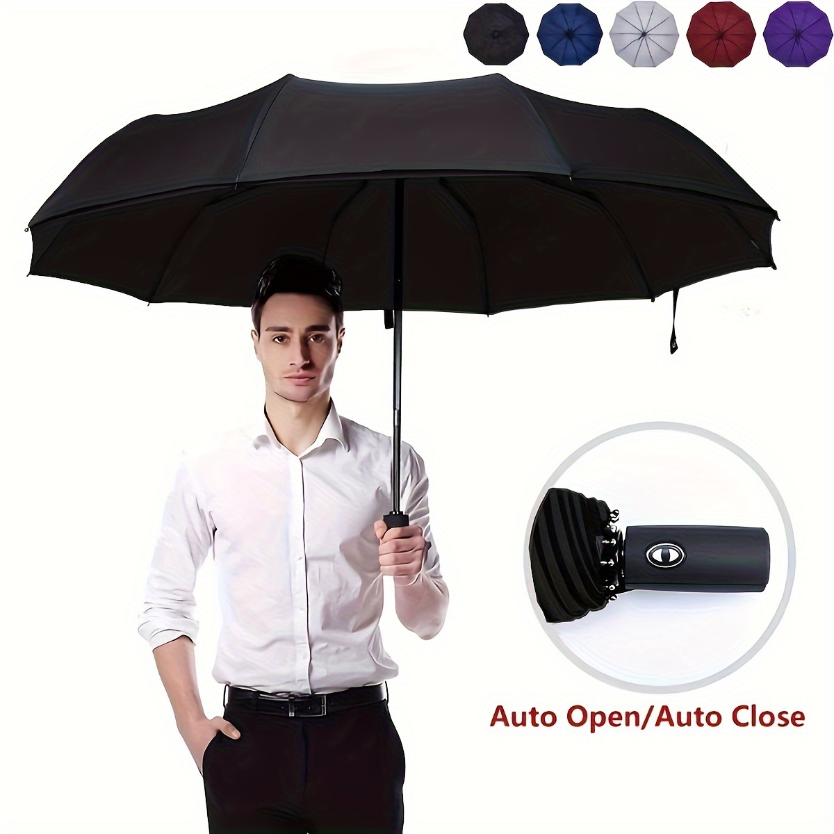 

Parapluie à grande de unie UV, imperméable et -vent, parapluie hommes et .