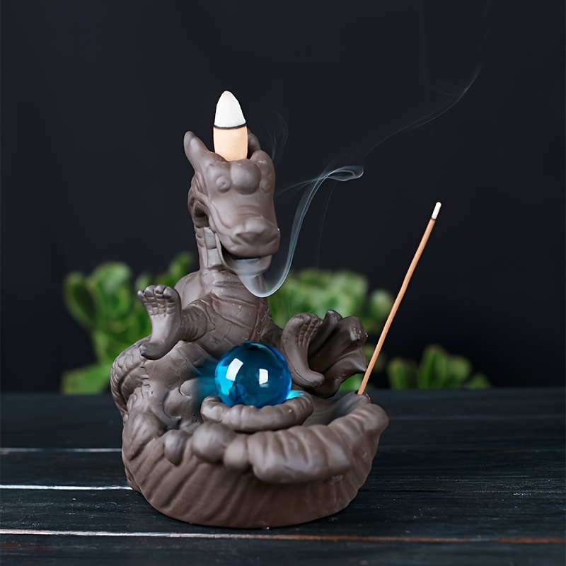 Incense Burner, Incense Waterfall Burner Backflow Mountain River Incense  Holder, Home Decor Aromatherapy Ornament, Ceramic Ornament Incense Holder  WMEIE (Color : Brown) : : Home