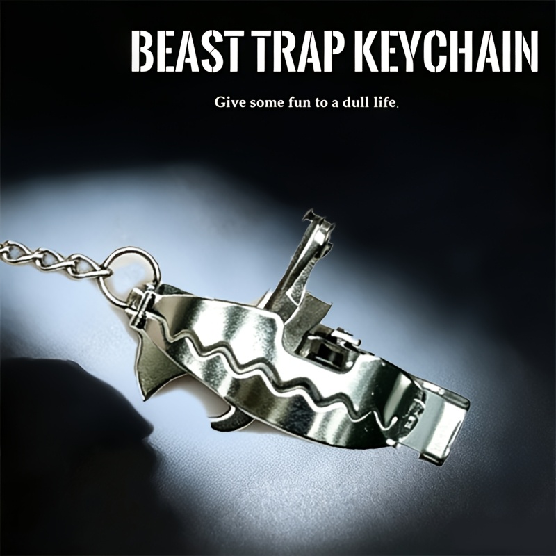 TEMU Stainless Steel Mini Keychain Suitable For Cool Keychains | Relax Key With Card Storage Design | Durable Portable Gift For, Couples, Valentines