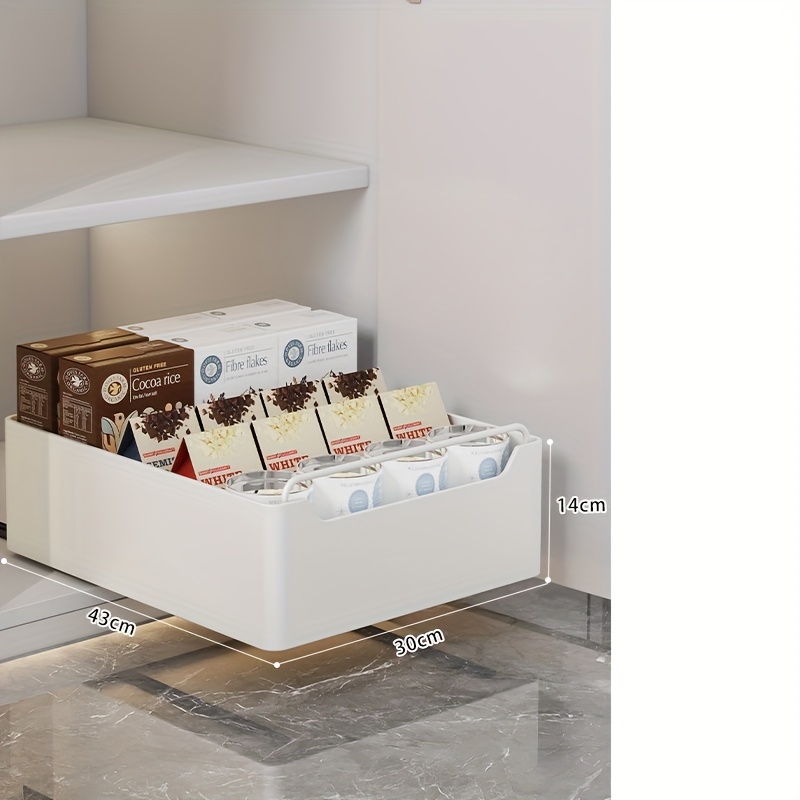 TEMU Heavy-duty Carbon Steel Pull Out Cabinet Organizer With Smooth Sliding Drawers - Under Sink, Pantry, Kitchen, Bathroom Storage - Space-