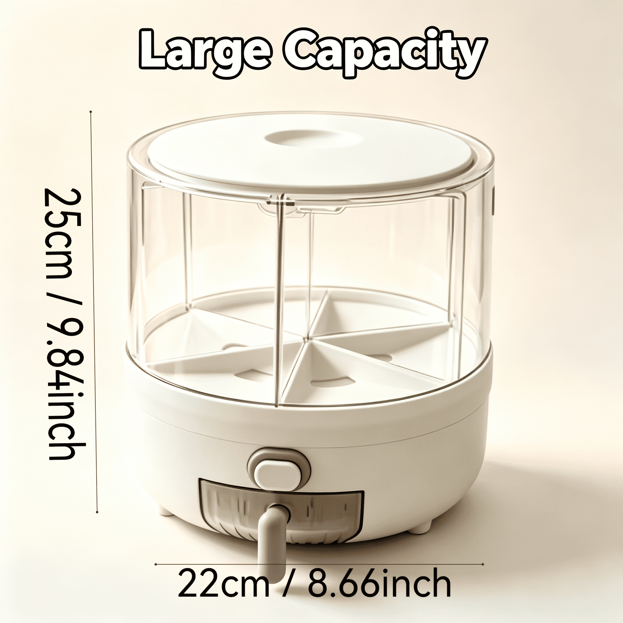 Image of Multi-functional Large-capacity Grain Storage Tank, Space-saving Storage Container; Grains, Rice, Etc., A Must-have For Home Kitchens, A Good Gift For Housewarming