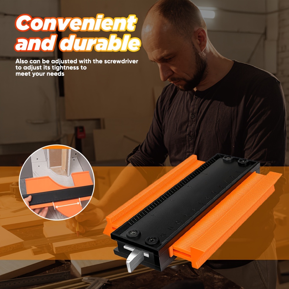  contour gauge profile tool shape duplicator with lock flooring measuring tools for woodworking fathers day birthday and christmas gifts for men husband anniversary gifts best gifts for valentines day details 2