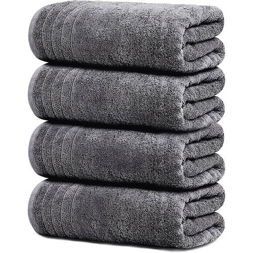 4pcs bath towels made of cotton luxurious friendly absorbent fast drying thickened bath towels versatile ultra soft super absorbent breathable ideal for gym or guest use