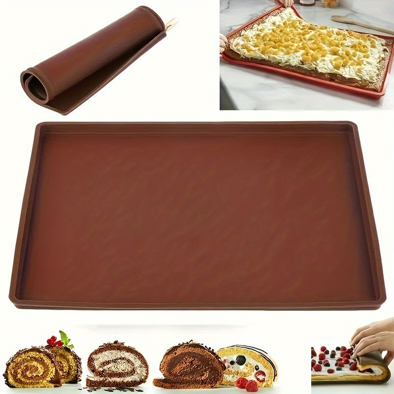 

1pc Non-stick And Reusable Roll Silicone Baking Mat, Versatile, Heat-resistant, Dishwasher-safe Kitchen Tool For Easy Desserts