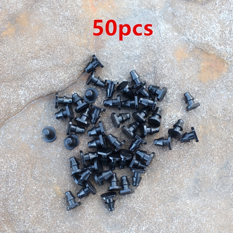 50pcs/100pcs 1/4inch Hose Plug Garden Irrigation Fitting Pe Pipe Plug