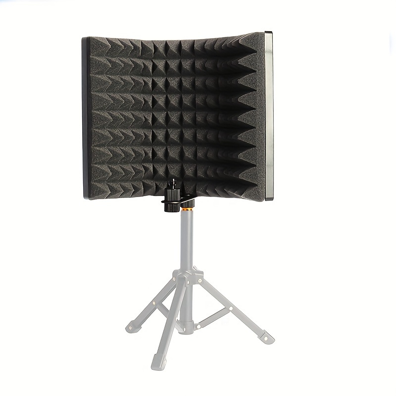 

Studio Recording Microphone Isolation Shield, Pop Filter.high Density Absorbent Foam Is Used To Filter Vocal. Suitable For Blue And Any Recording Equipment