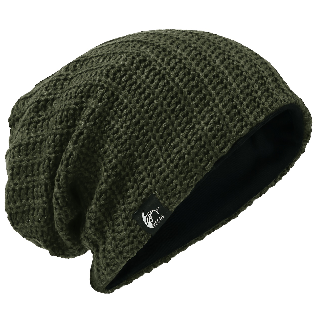 mens slouchy beanie knit skull cap long baggy hip hop - Temu display picture 1