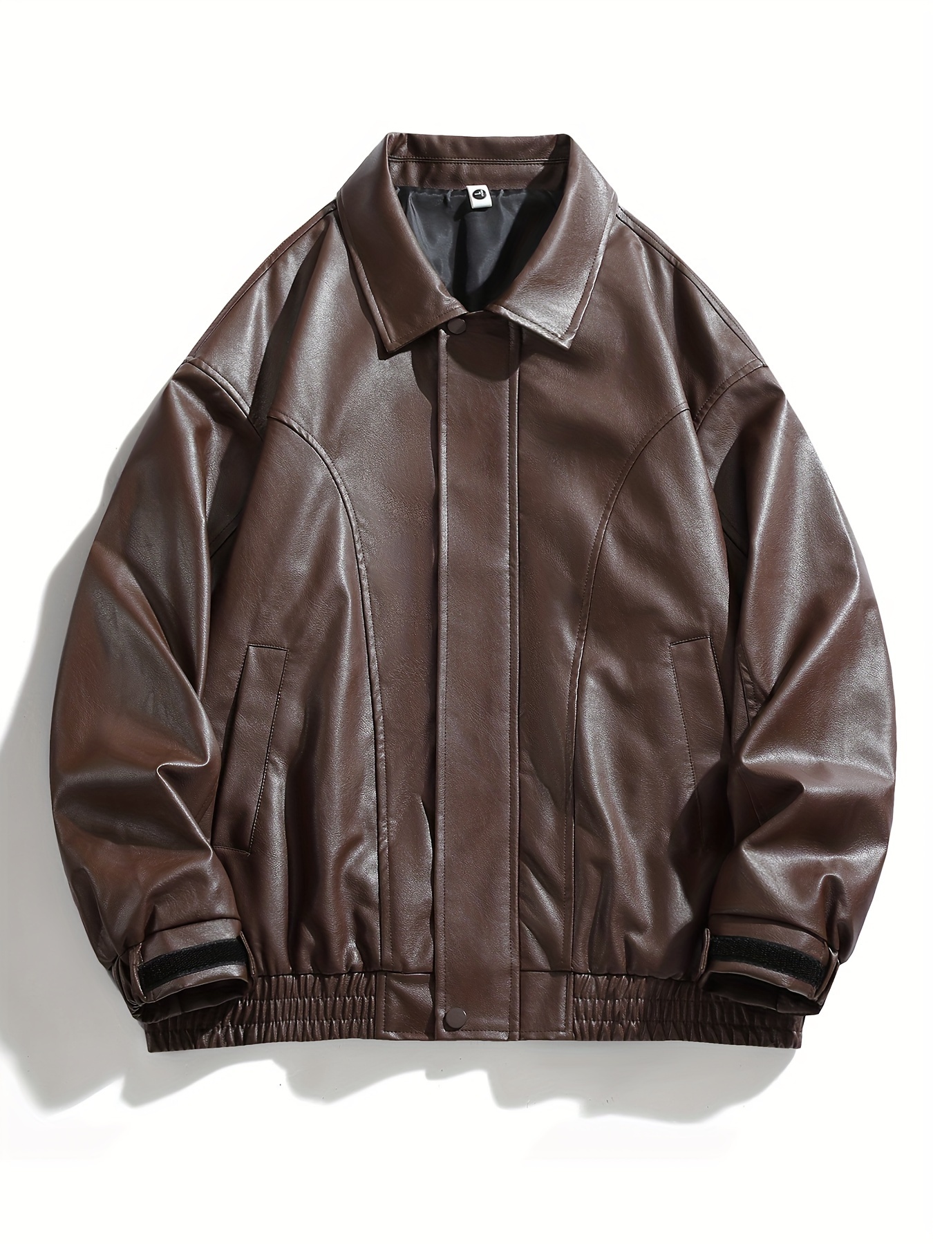 2025 spring autumn faux leather casual versatile - Temu Canada