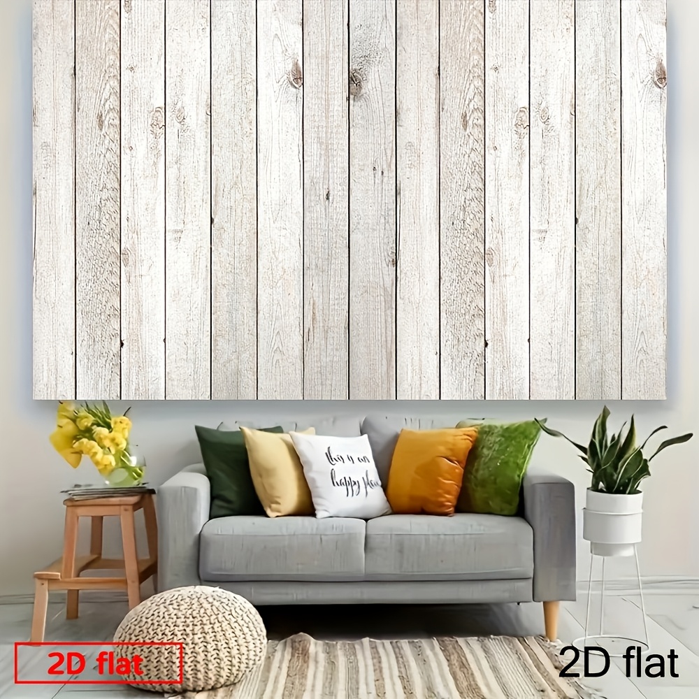 White Wood Plank Floor Mat Photography Backdrop for Newborn Shoots