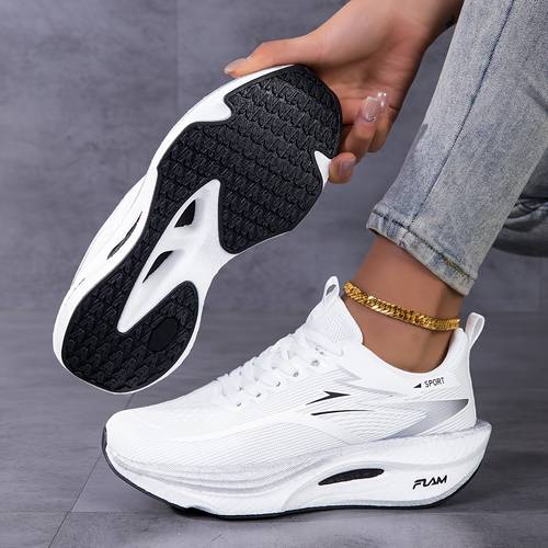 sneakers mens color road running shoes carbon plate athletic shoes comfortable marathon racing shoes anti slip wear resistant outdoor casual sports hiking shoes mesh breathable mens trail running shoes badminton tennis shoes soft