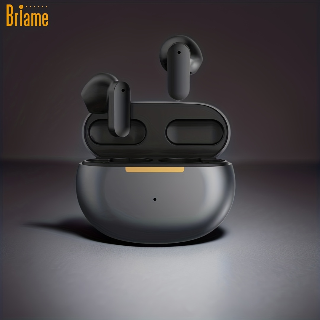 TEMU Briame Tws True Wireless Stereo Headset/earbuds - Low Latency Gaming, Enc Noise Reduction, Hifi , Wireless Compatible, Touch Control, Long With