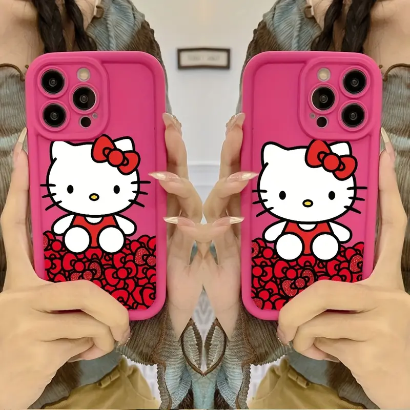 cute phone cases iphone Black&Pink Ribbon Cute Coquette Phone Case Magsafe