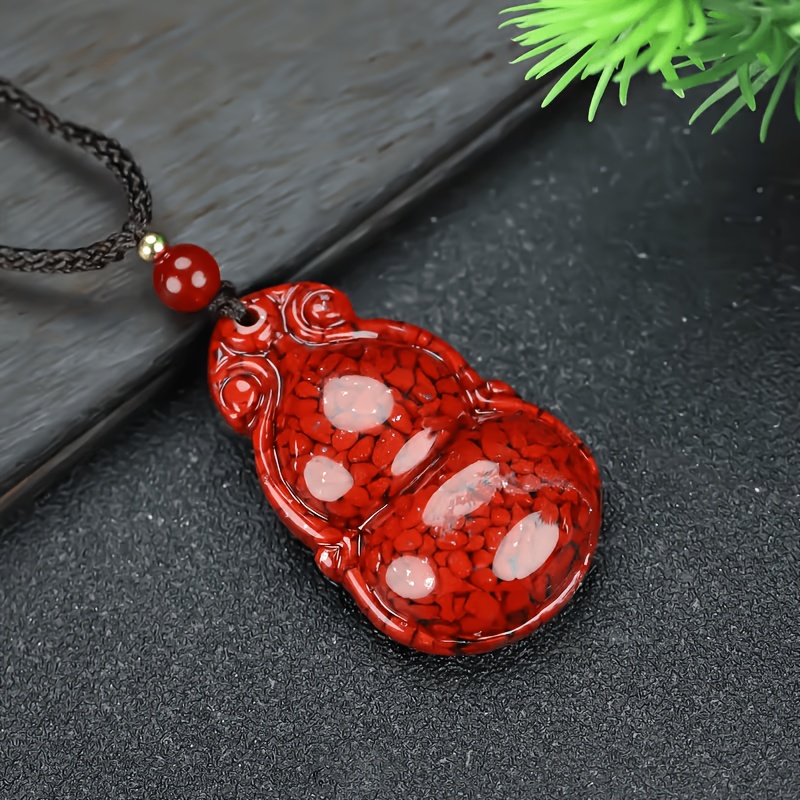 Unisex Elegant Vermilion Hilt Pendant Necklace