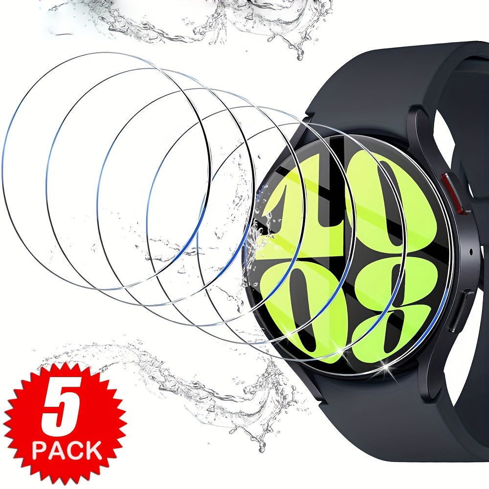 

5pcs For 45mm Watch4 Watch6 -scratch Film For 4 6 40mm 44mm 43mm 47mm Clear Film For / Day/boy/