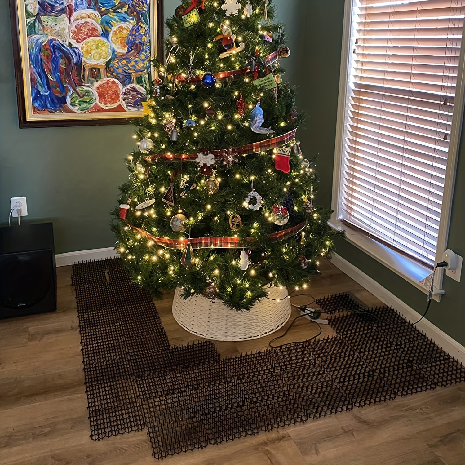 pack plastic cat repellent spike mats ground stakes humane