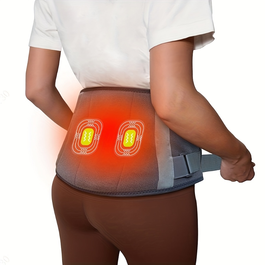 Wireless Heated Massage Belt with Lumbar Support, 3 Heating Modes