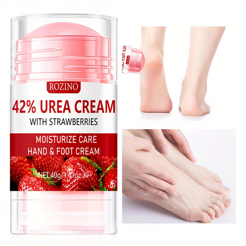 

40g 42%urea Cream With Salicylic Acid And Strawberry Extract Hand And Foot Care Cream, Care For Rough Heel And Dry Hand Skin, Strong Hydration, Make Hands And Feet More Tender