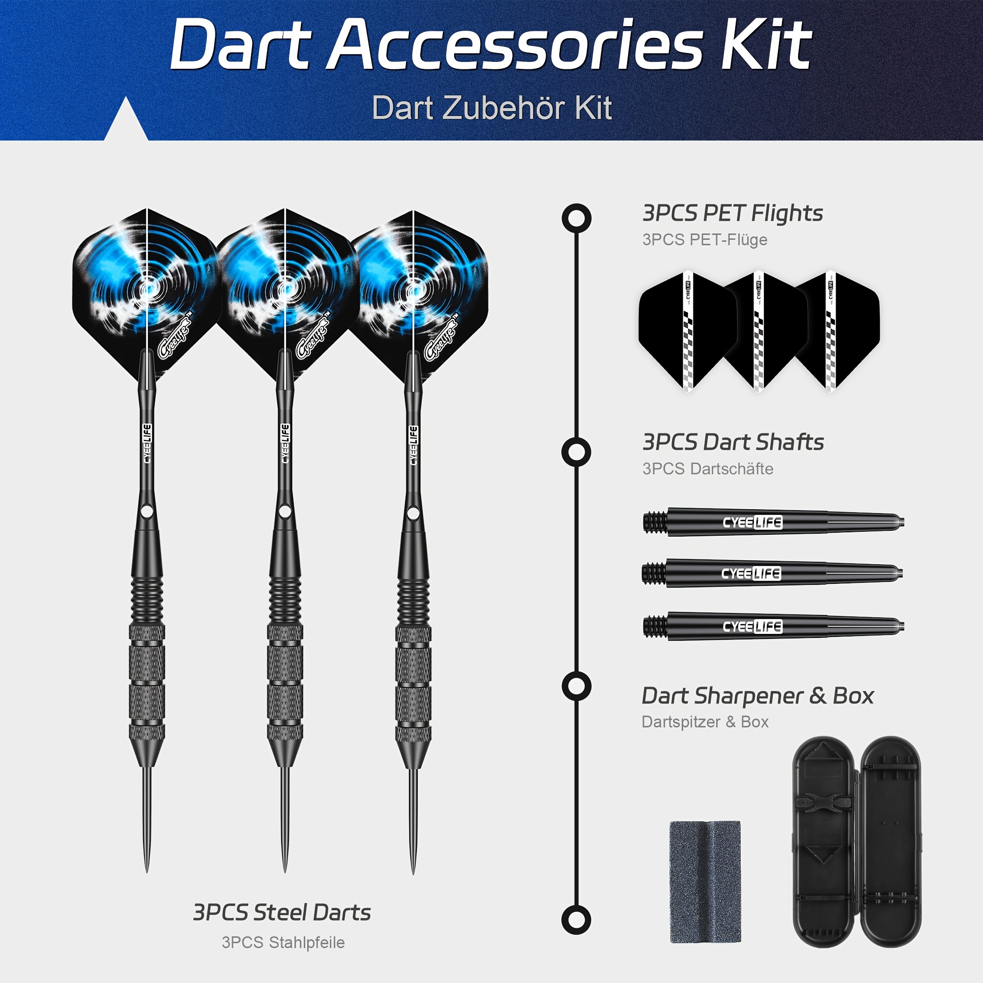 24g Harde Punt Darts Metalen Naalden, Professioneel voor Thuisentertainment en Competitief Darten, Beschikbaar in Zilveren en Zwarte Kleuren