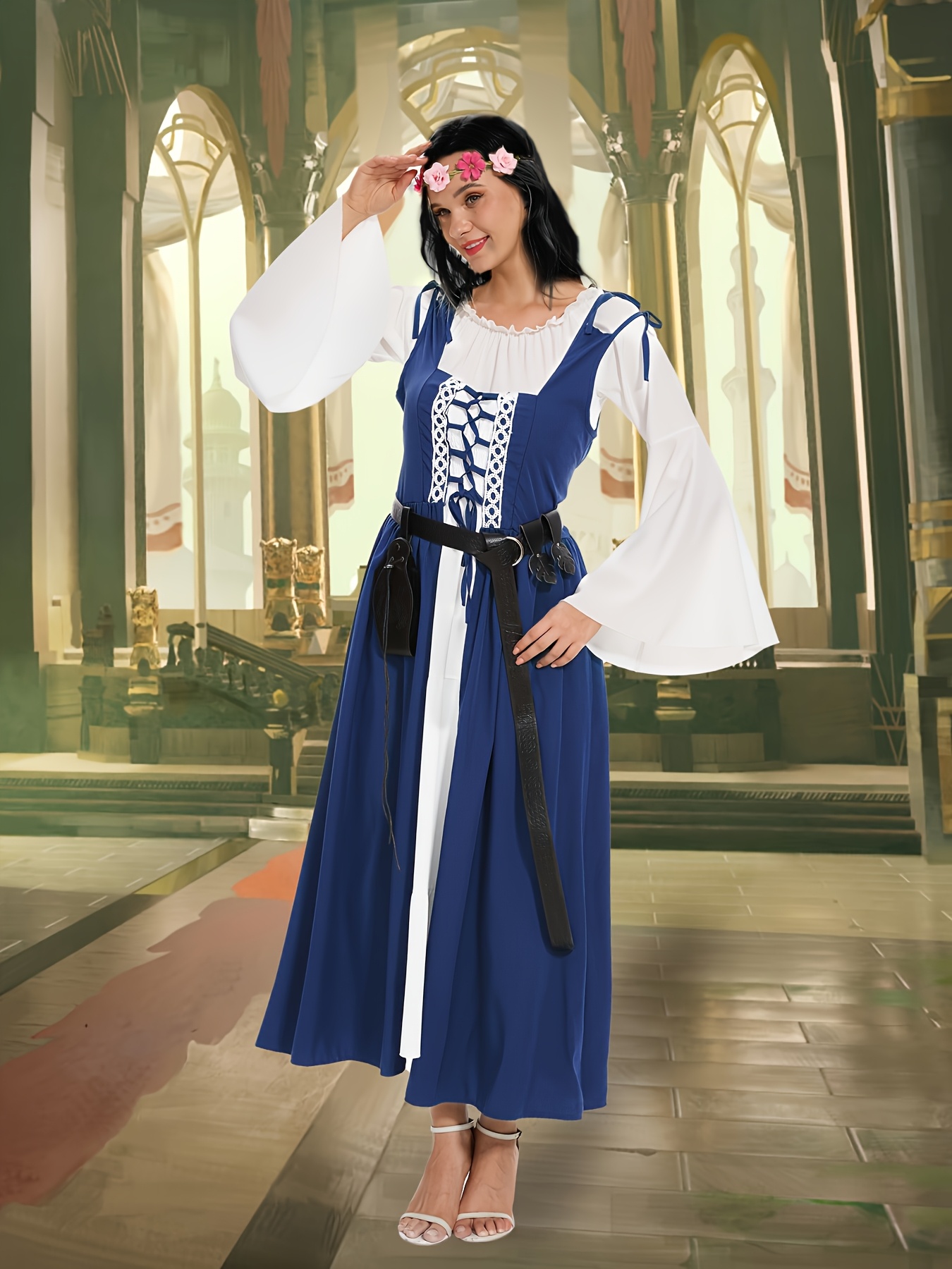 2pcs a dress an medieval dress - Temu New Zealand