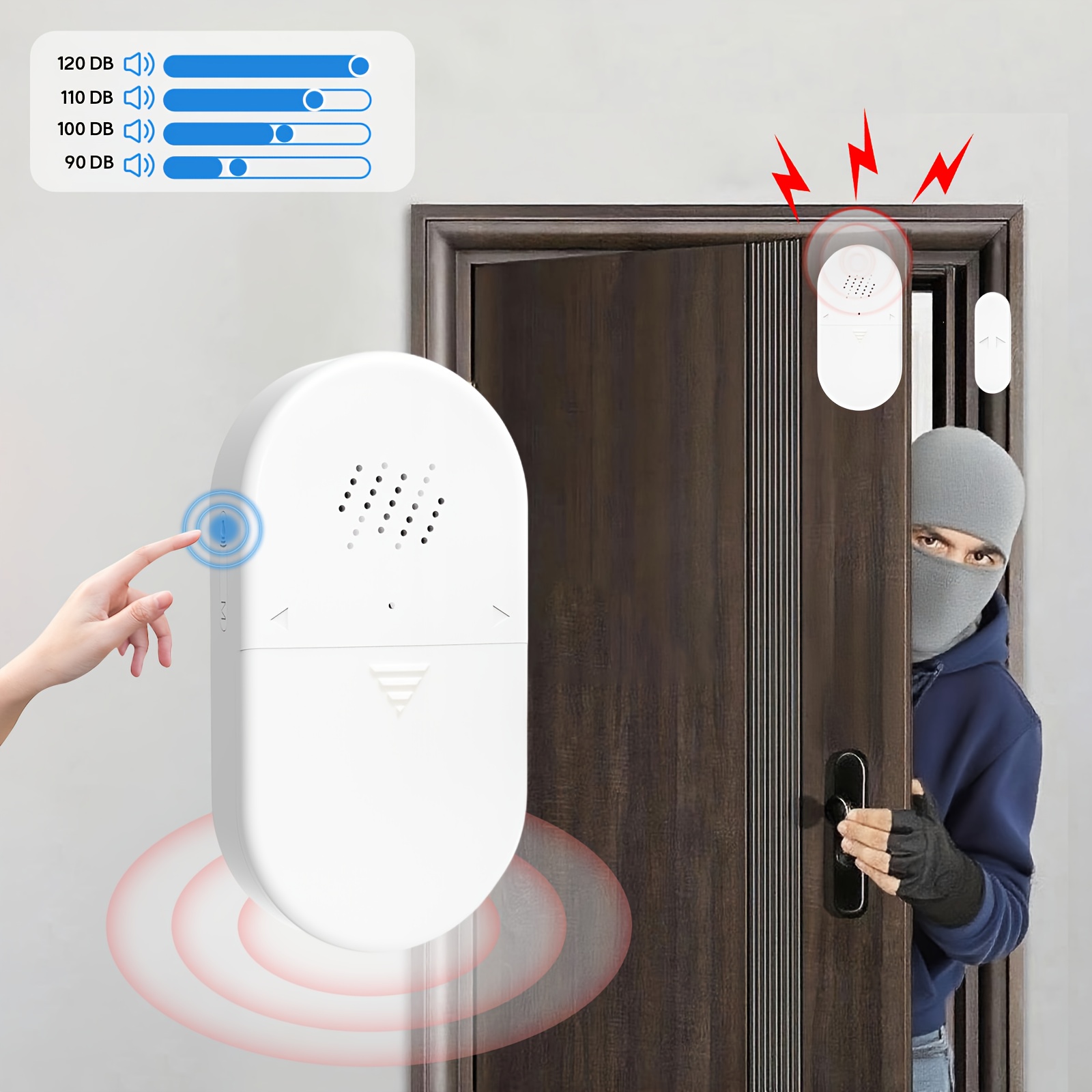 Door Sensor Alarm Kingsale4u Wireless Door Window Security Alarm ...