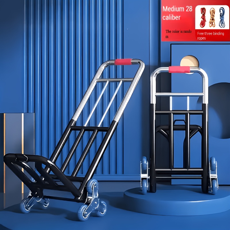 TEMU 1 Lightweight Folding Hand Truck With Wheels, Designed For Portability And Stair Climbing, To Lift And Carry. A Must-have For Shopping And