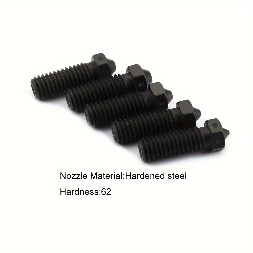 1pc Hardened Steel Volcano Nozzles For High Temperature 3d Printing Pei