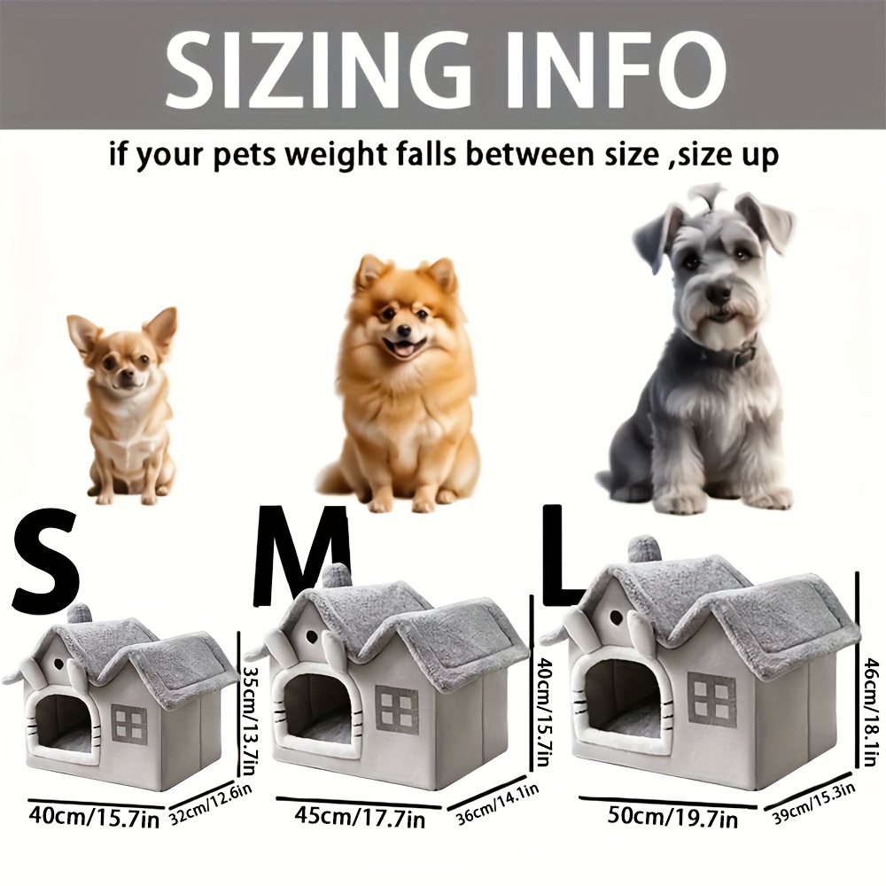 cat house suitable for kittens and puppies removable and washable cat bed warm and soft comfortable cat mattress cat bed cushion puppy   gift Product details 2